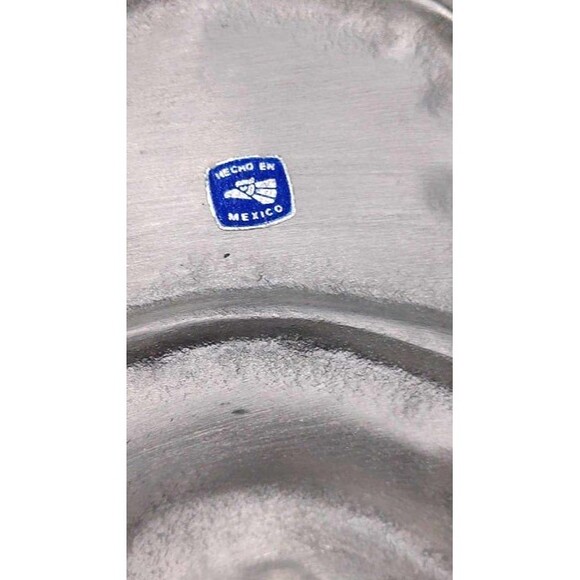 VTG Double Seashell Tray Dish Ocean Beach Hollywood Regency Mexico Pewter Silver - Picture 9 of 10